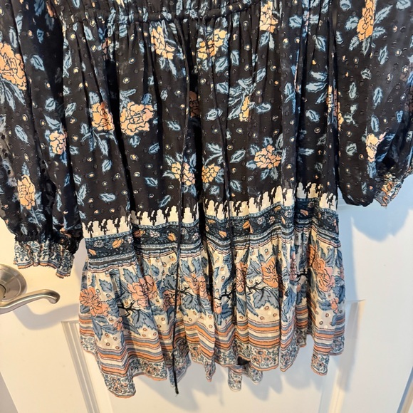 Ulla Johnson Dani black floral chiffon mini dress | 4 - Picture 7 of 12